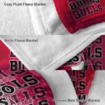 chicago bulls fan pride red blanket premium grade