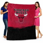 chicago bulls gradient dots red blanket best selling