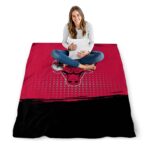chicago bulls gradient dots red blanket best selling