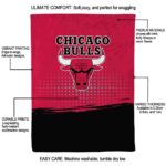 chicago bulls gradient dots red blanket best selling