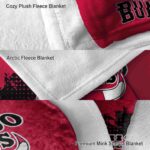 chicago bulls grunge texture red blanket best selling