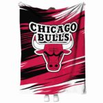 chicago bulls paint streaks red white blanket best selling