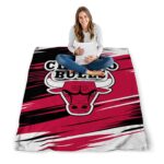 chicago bulls paint streaks red white blanket best selling