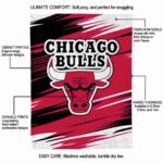 chicago bulls paint streaks red white blanket best selling