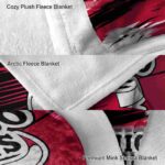 chicago bulls paint streaks red white blanket best selling