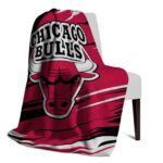 chicago bulls paint streaks red white blanket best selling