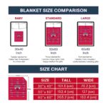chicago bulls striped pattern red blanket trendy