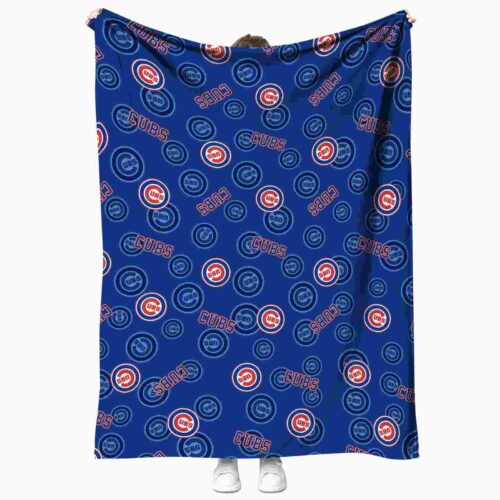 chicago cubs diehard fans blue blanket best selling