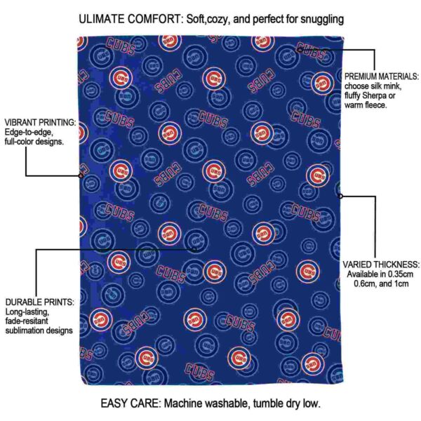 chicago cubs diehard fans blue blanket new arrival