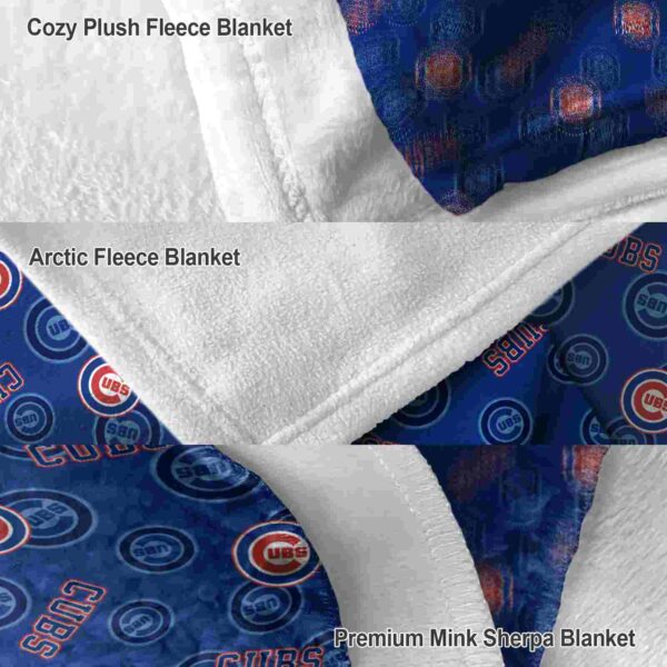 chicago cubs diehard fans blue blanket premium grade