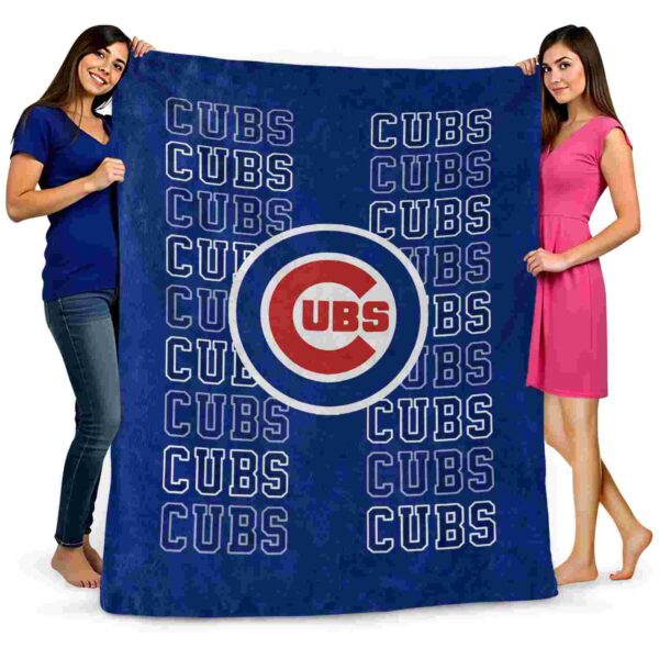 chicago cubs fan pride blue blanket fashion forward