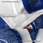 chicago cubs fan pride blue blanket premium grade