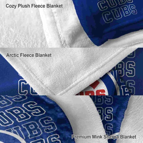 chicago cubs fan pride blue blanket premium grade