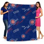 chicago cubs fan spirit blue blanket fashion forward