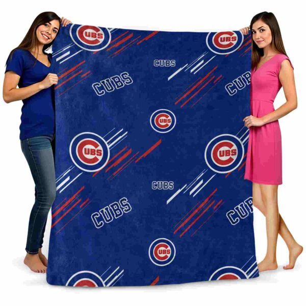chicago cubs fan spirit blue blanket fashion forward