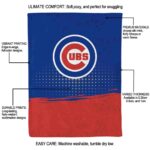 chicago cubs gradient dots blue blanket new arrival