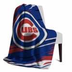 chicago cubs paint streaks blue white blanket best selling