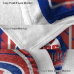 chicago cubs splatter effect blue blanket premium grade