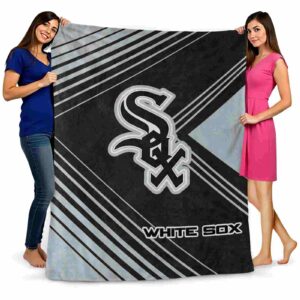 chicago white sox diagonal stripes black blanket fashion forward