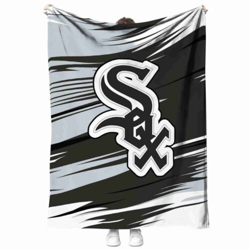 chicago white sox paint streaks black white blanket best selling
