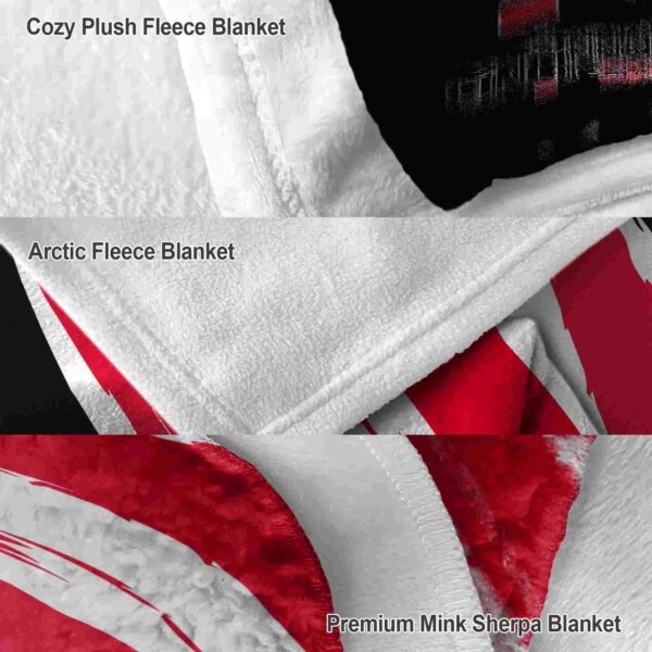 cincinnati bearcats brushstrokes red white blanket premium grade