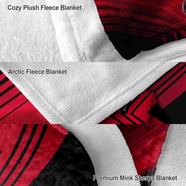 cincinnati bearcats diagonal stripes red blanket premium grade