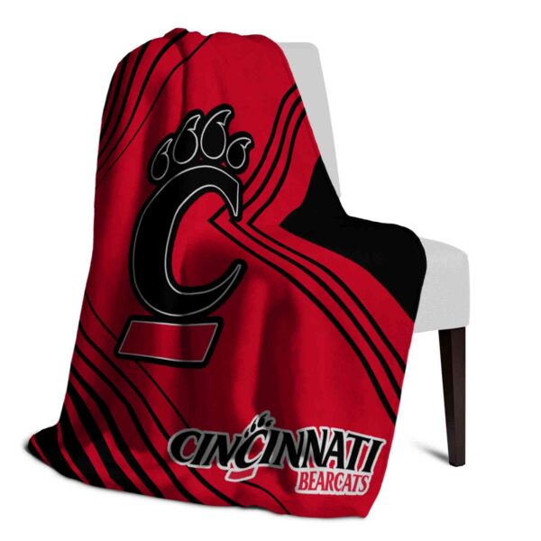 cincinnati bearcats diagonal stripes red blanket top rated