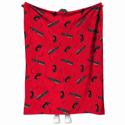 cincinnati bearcats diehard fans red blanket best selling