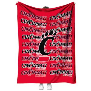 cincinnati bearcats fan pride red blanket best selling
