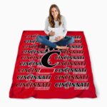 cincinnati bearcats fan pride red blanket high quality