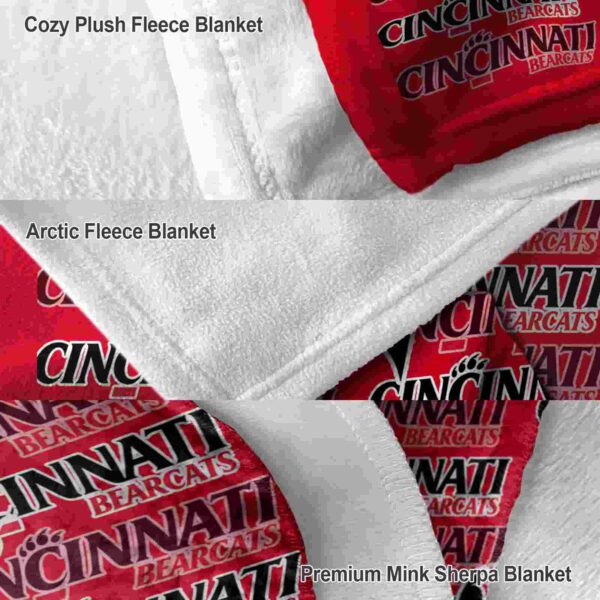 cincinnati bearcats fan pride red blanket premium grade
