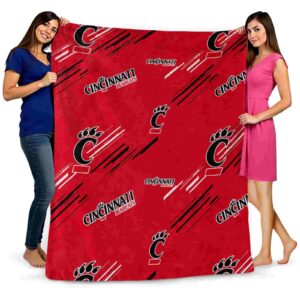 cincinnati bearcats fan spirit red blanket fashion forward