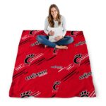 cincinnati bearcats fan spirit red blanket high quality