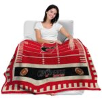 cincinnati bearcats football field red blanket best selling