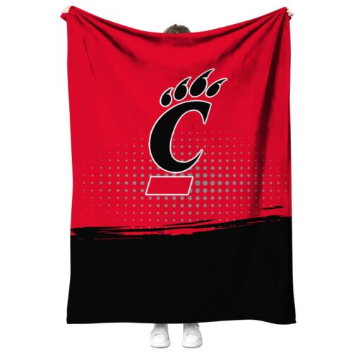 cincinnati bearcats gradient dots red blanket best selling