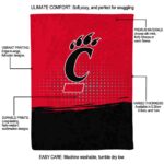 cincinnati bearcats gradient dots red blanket best selling