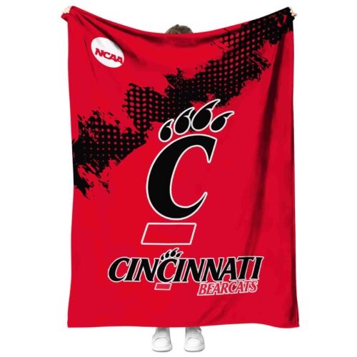 cincinnati bearcats grunge texture red blanket best selling