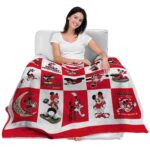 cincinnati bearcats mickey minnie red white blanket latest model