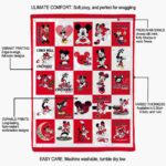 cincinnati bearcats mickey minnie red white blanket new arrival