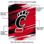 cincinnati bearcats paint streaks red white blanket new arrival