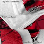 cincinnati bearcats paint streaks red white blanket premium grade
