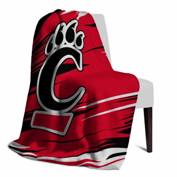 cincinnati bearcats paint streaks red white blanket top rated
