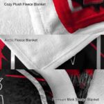 cincinnati bearcats splatter effect red blanket best selling