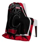 cincinnati bearcats splatter effect red blanket best selling