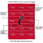 cincinnati bearcats striped pattern red blanket new arrival