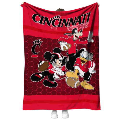 cincinnati bearcats three musketeers red blanket best selling