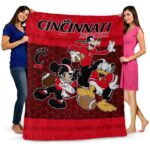 cincinnati bearcats three musketeers red blanket fashion forward