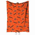 cincinnati bengals diehard fans orange blanket best selling