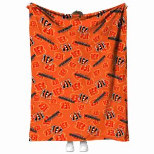 cincinnati bengals diehard fans orange blanket best selling