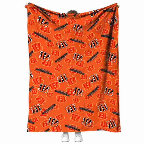 cincinnati bengals diehard fans orange blanket best selling